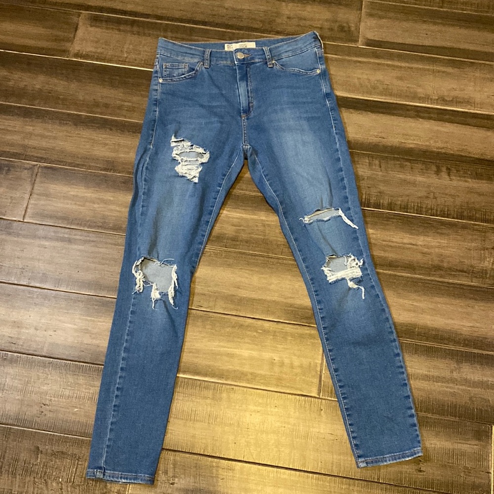 EUC Topshop Moto Leigh jeans